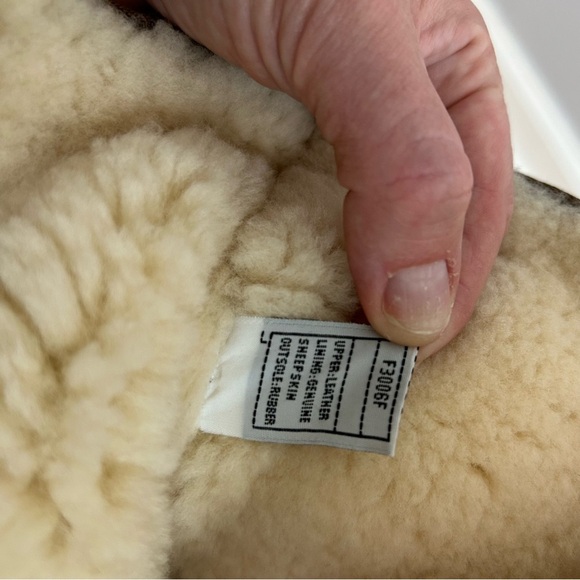 Ugg Australia Chestnut Tan Leather Sheepskin Tall Cargo Winter Boots Buckle 6 - Picture 8 of 8